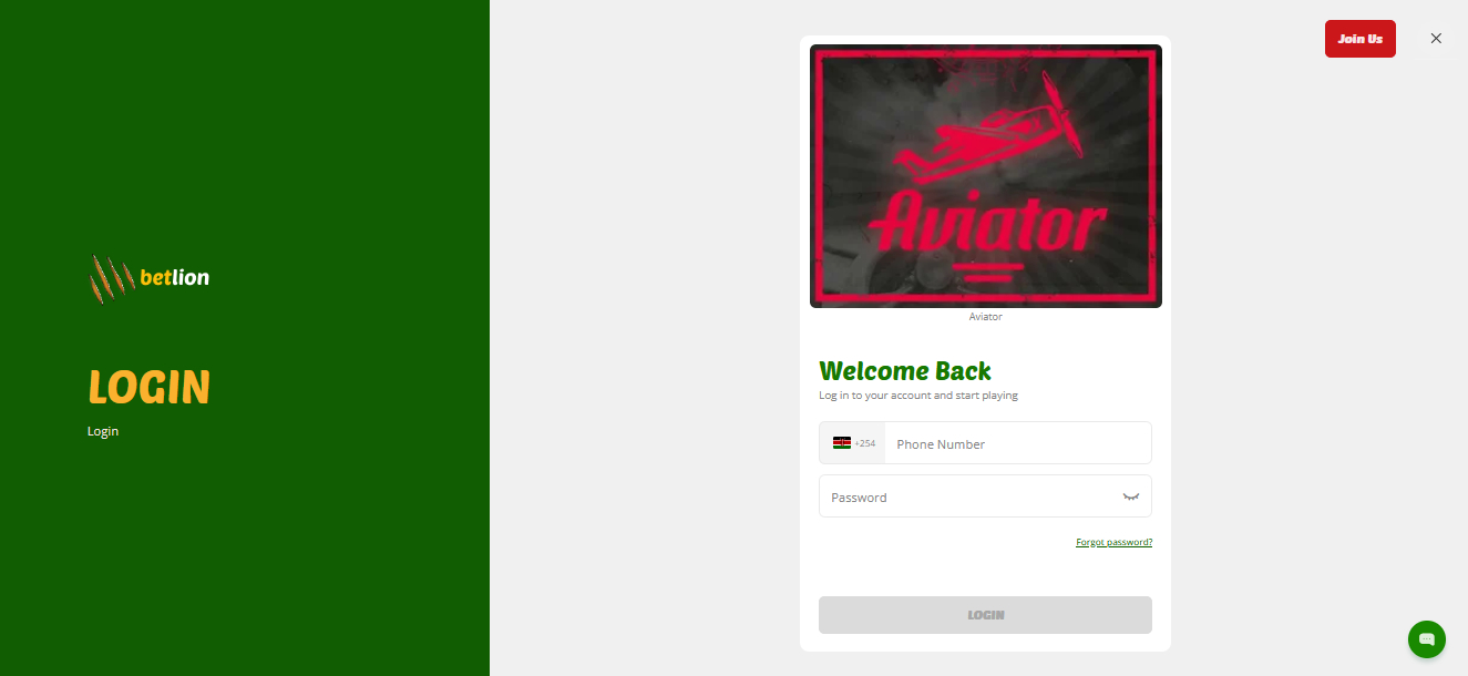 Aviator at Betlion Casino